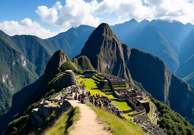 High altitude Inca Trail in Peru